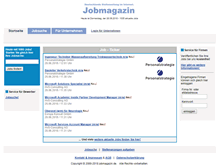 Tablet Screenshot of jobmagazin.de